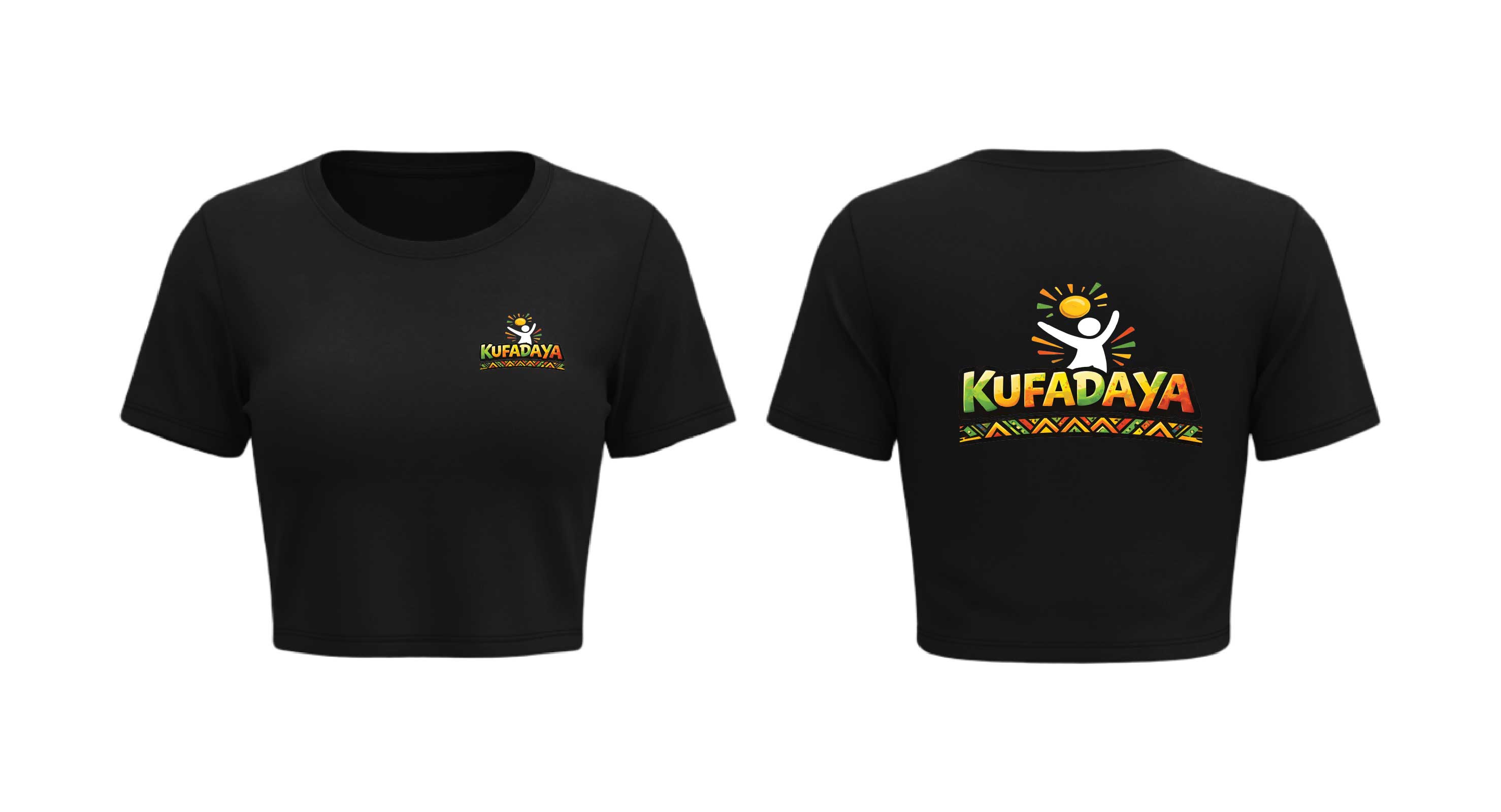 Kufadaya Crop Top - Black
